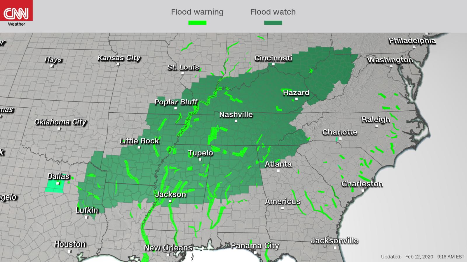 Rain will lead to flash flooding across the South - CNN