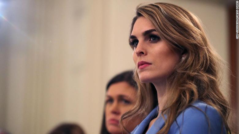 Top White House adviser Hicks no longer works at the White House, a previously planned departure