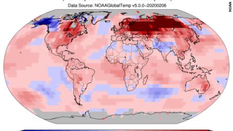 In 141 years of record-keeping, there has never been a warmer January