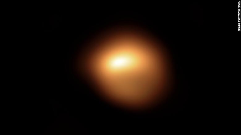 This image shows the red supergiant star Betelgeuse as it was dimming in December 2019.