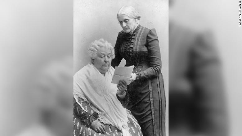 Susan B. Anthony with Elizabeth Cady Stanton.