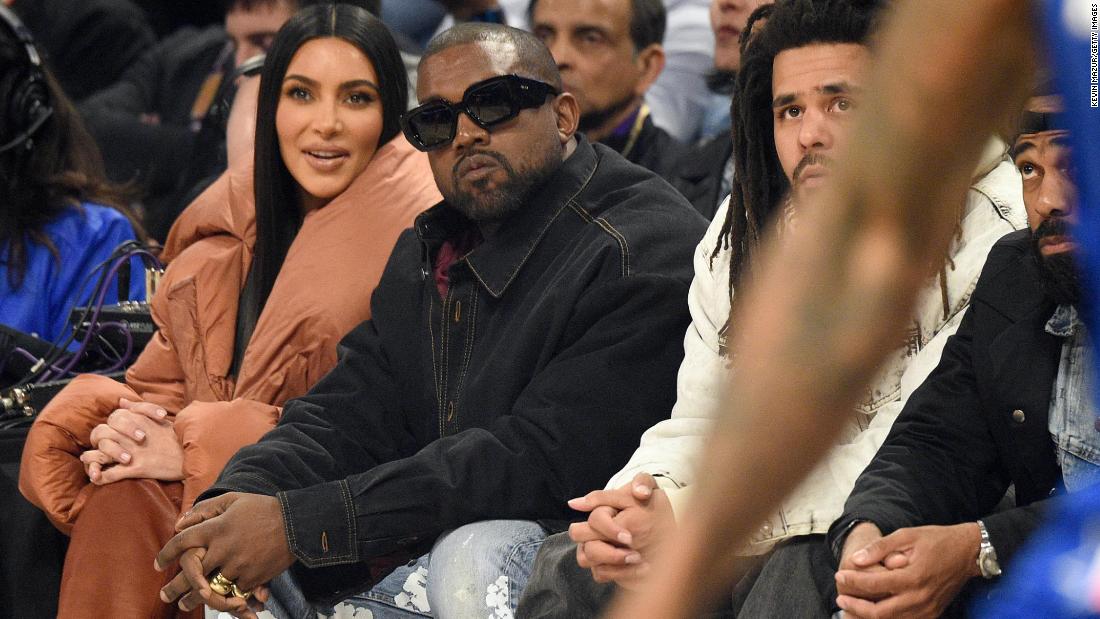 Kanye West attended the All-Star game 