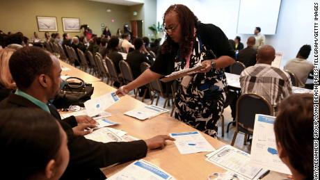 Officials shared information about working for the 2020 census at a January 2020 recruiting event in Compton, California.
