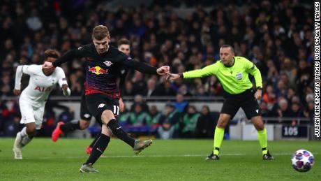 Timo Werner&#39;s second-half penalty decided the game in RB Leipzig&#39;s favor.