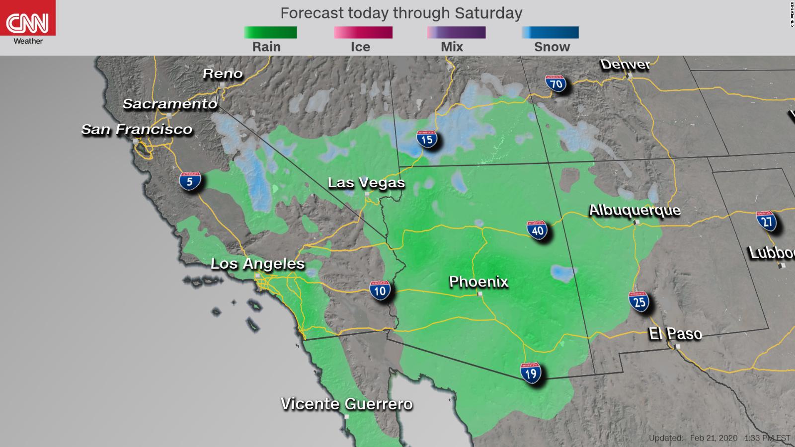 Nevada rain and snow on caucus day CNN