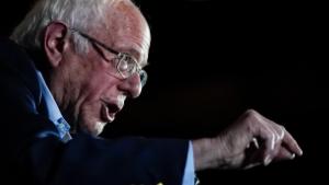 Democratic presidential candidate Sen. Bernie Sanders (I-VT) speaks after winning the Nevada caucuses during a campaign rally at Cowboys Dancehall on February 22, 2020 in San Antonio, Texas. 