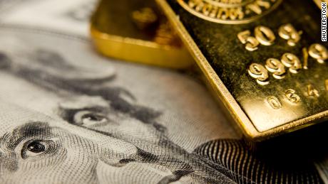 Gold at a seven-year high and bond yields flirt with record lows as fear grips Wall Street
