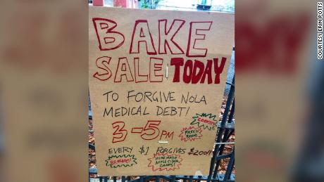Erin Potts organized a bake sale, along with other fundraising efforts, to wipe out $1.9 million of medical debt for people in New Orleans.