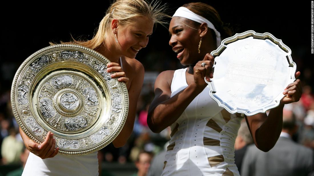 The Russian shot to fame when she defeated Serena Williams 6-1 6-4 in the Wimbledon final in 2004.