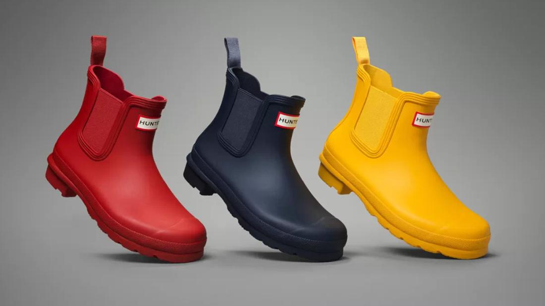 hunter yellow rain boots