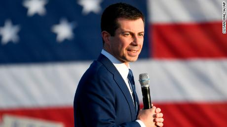 Democratic presidential candidate former South Bend, Ind., Mayor Pete Buttigieg speaks at a campaign stop in Arlington, Va., Sunday, Feb. 23, 2020. (AP Photo/Susan Walsh)