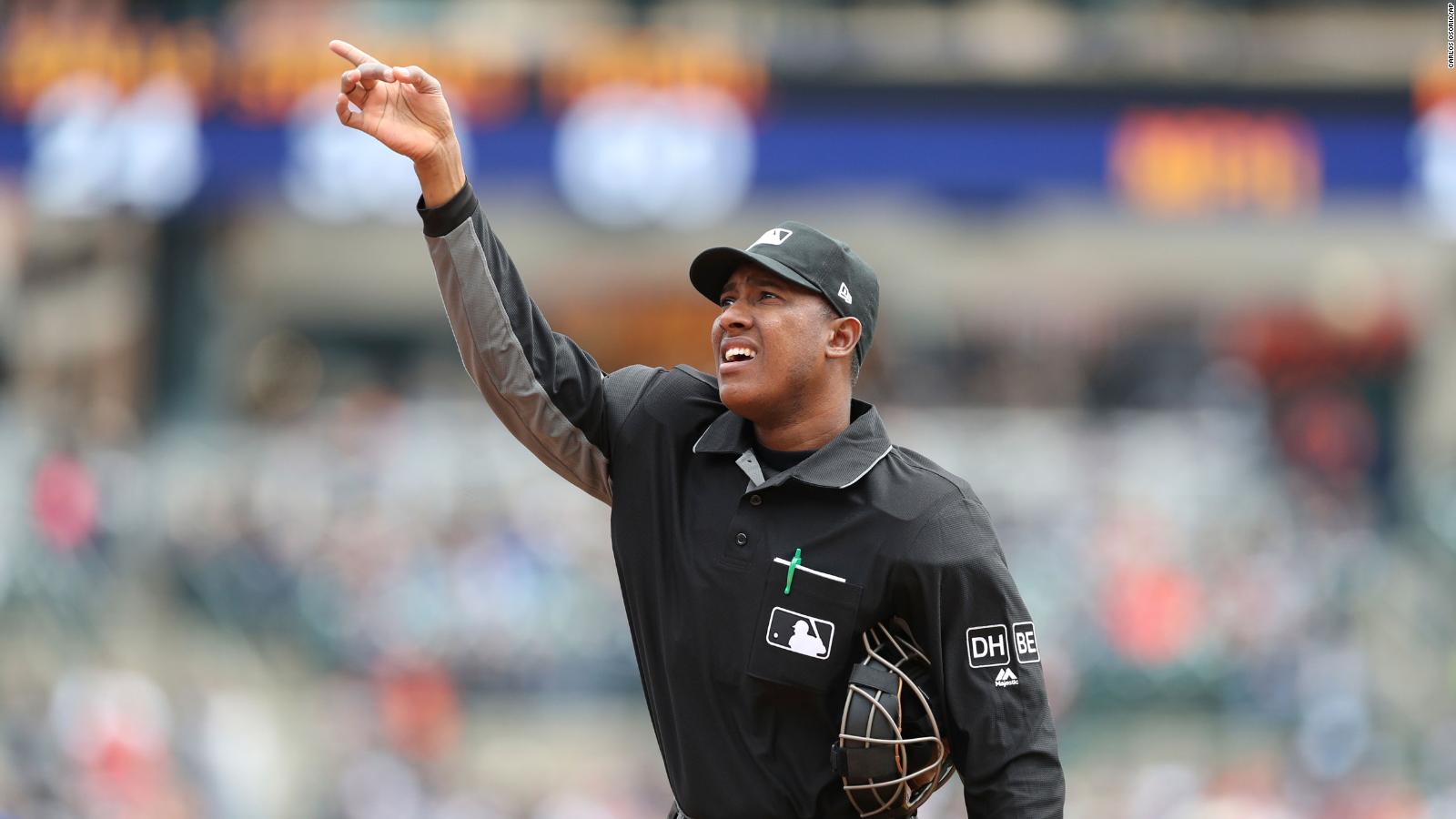 MLB makes history by naming its first black and Latinoborn umpire crew