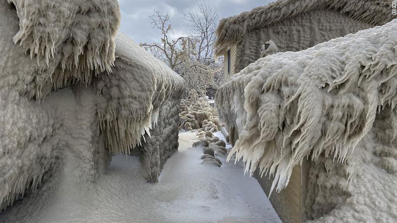 Lake Erie Houses Found Completely Encased In Ice Cnn