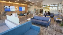The waiting room of Walmart health center in Calhoun, Georgia.
