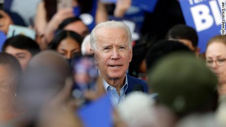 Democratic presidential candidate former Vice President Joe Biden attends a campaign rally Thursday, March 2, 2020, at Texas Southern University in Houston.