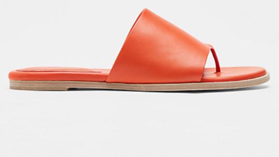 eileen fisher edge leather slide