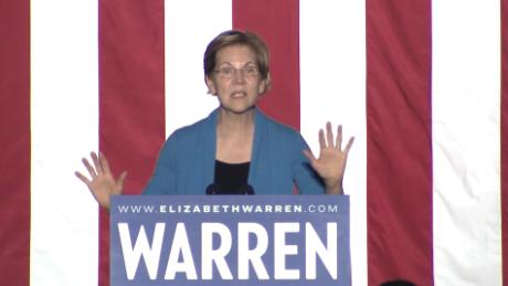 Warren talks to Michigan voters on Super Tuesday