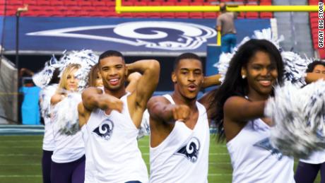 Making history as the NFL&#39;s first male cheerleaders