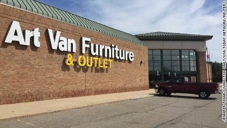 Art Van Furniture &amp; Outlet in Genoa Township, shown Monday, Aug. 26, 2019, is one of five Art Van properties for sale for $56.55 million under a master lease.Img 3648