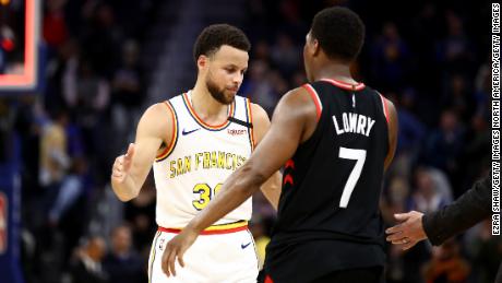 Steph Curry and Toronto Raptors&#39; Kyle Lowry met in the 2019 NBA Finals, which the Raptors won too.