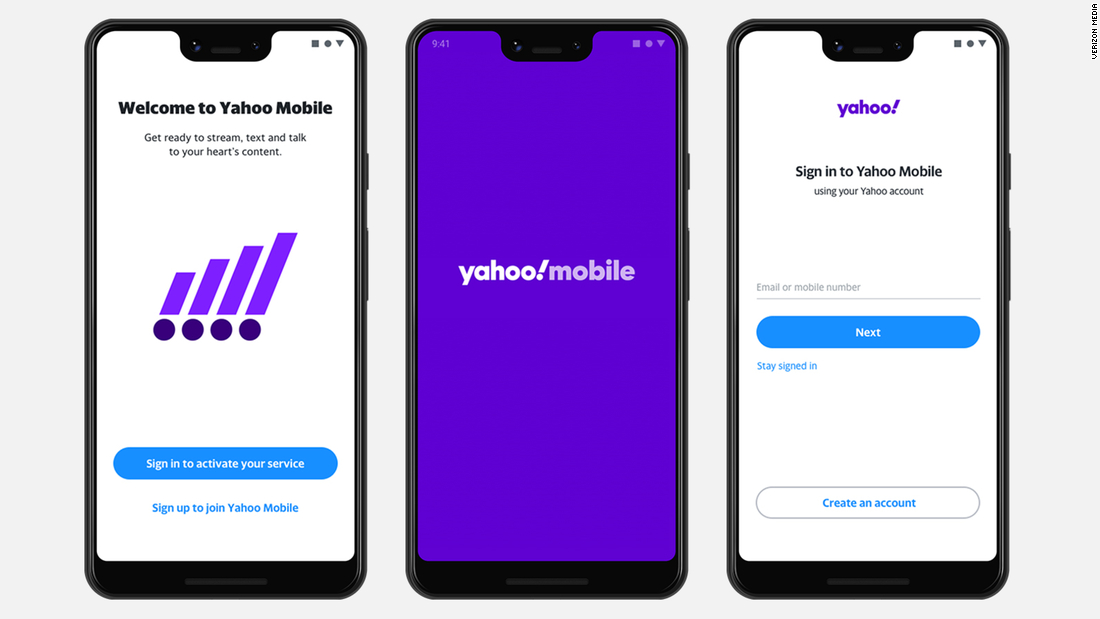 Verizon Launches Yahoo Mobile A 40 Per Month Phone Service Cnn
