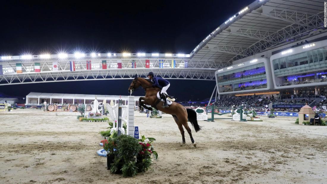 Germany&#39;s Daniel Deusser rode Killer Queen VDM to victory in a seven-way jump off for the 2020 Longines Global Champions Tour season opener at Al Shaqab.