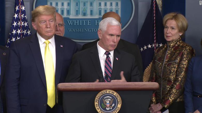 Reporters ask Pence if he and Trump have been tested