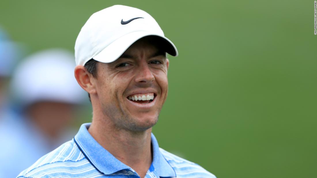 Pecking order: Northern Ireland&#39;s Rory McIlroy, who was world No. 1 before Rahm took top spot, looks on during a practice round prior to the Players Championship on The Stadium Course at TPC Sawgrass on March 10, 2020 in Ponte Vedra Beach, Florida. Tiger Woods holds the record for the most consecutive weeks at No. 1 (281), as well as the most total weeks in the position with 683. McIlroy is in third place on 106 weeks.