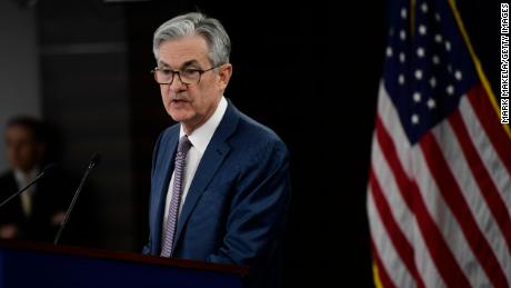 WASHINGTON, DC - MARCH 03: Federal Reserve Chair Jerome H. Powell announces a half percentage point interest rate cut during a speech on March 3, 2020 in Washington, DC. (Photo by Mark Makela/Getty Images)