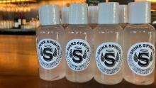 Shine Spirits shared an image of their house made hand cleaner on Instagram.