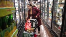 NEW YORK, NY - MARCH 13: A woman shops at a grocery store on March 13, 2020 in New York City. President Donald Trump is expected to declare national emergency over coronavirus crisis today. There are at least 95 confirmed cases in New York City.  (Photo by Jeenah Moon/Getty Images)