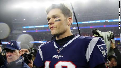 Brady pictured after the Patriots&#39; 20-13 loss to the Tennessee Titans.