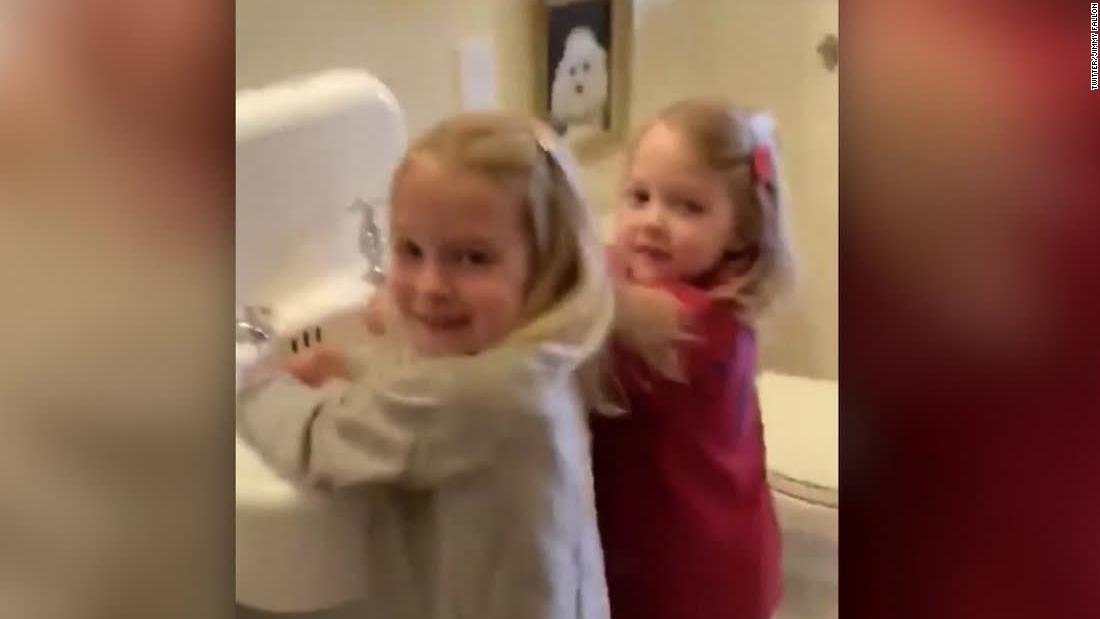 Jimmy Fallon Debuts Wash Your Hands Song With Daughters Cnn Video