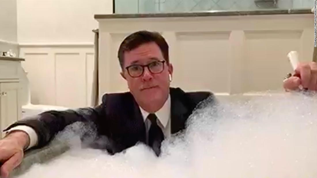 Stephen Colbert returns to late night from his bathtub - CNN