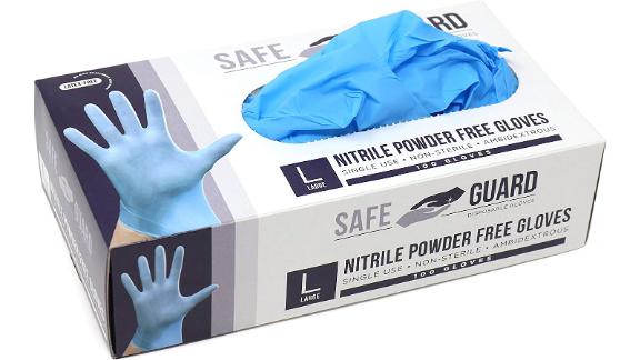 Safeguard Nitrile Disposable Gloves 100-pack