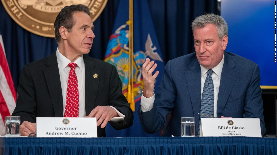 Spat over NYC protests reignites long running feud between Cuomo and de Blasio - CNN