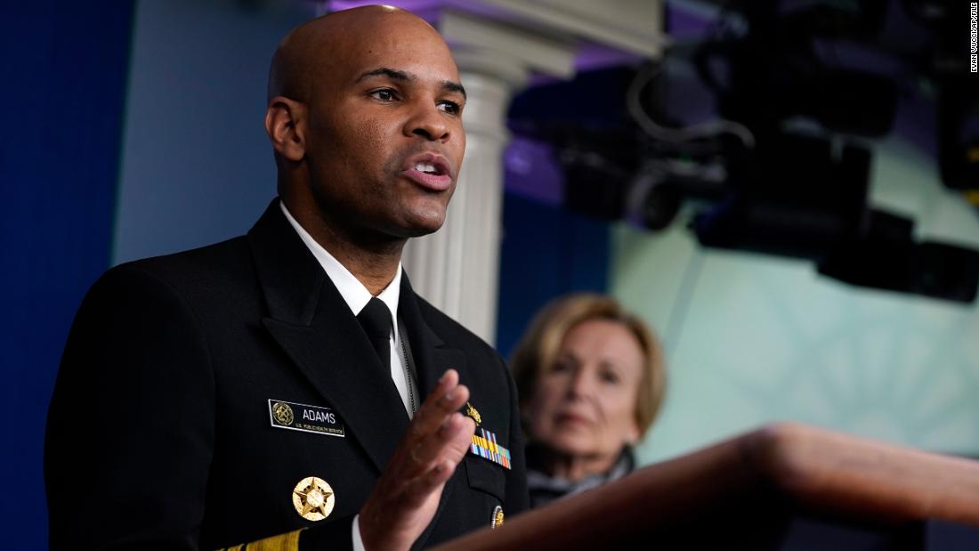 US Surgeon General Jerome Adams gave a somber message as coronavirus numbers in the US rise