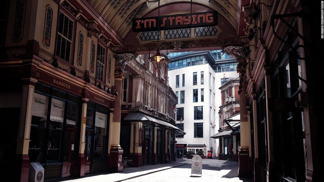 London&#39;s Leadenhall Market is seen in March, a day after Prime Minister Boris Johnson &lt;a href=&quot;https://www.cnn.com/2020/03/23/uk/uk-coronavirus-lockdown-gbr-intl/index.html&quot; target=&quot;_blank&quot;&gt;issued a stay-at-home order&lt;/a&gt; for the United Kingdom.