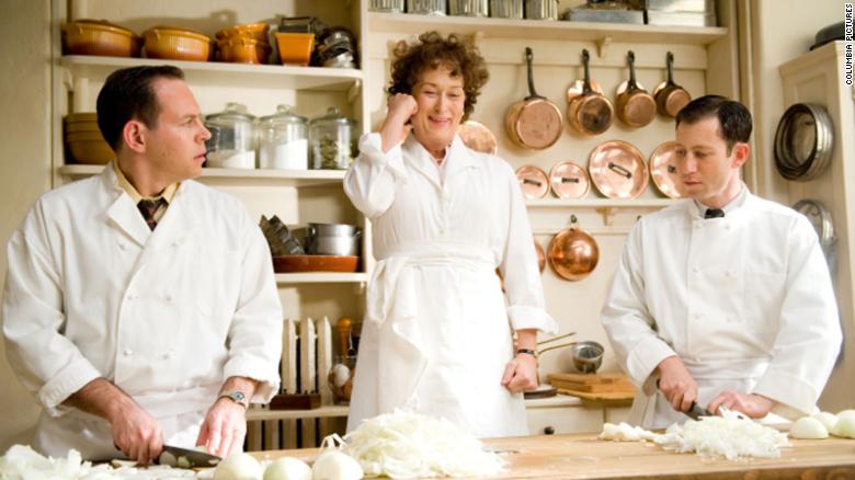 &lt;strong&gt;&quot;Julie &amp;amp; Julia&quot; (2009):&lt;/strong&gt; Blogger Julie Powell (played by Amy Adams) attempts to replicate the recipes of Julia Child (Meryl Streep, shown here).