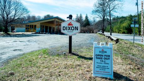 The normally crowded Dixon Roadside in Woodstock, New York, is open for takeout only. 