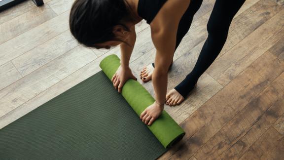 yoga mat and video