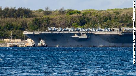 Sailors from aircraft carrier hit by coronavirus outbreak to quarantine in Guam hotels