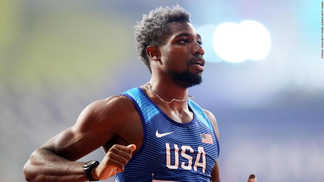 Noah Lyles World champion sprinter who suffers from asthma cautious