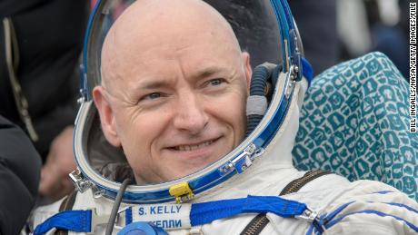 Expedition 46 Commander Scott Kelly of NASA rested outside of the Soyuz TMA-18M spacecraft minutes after he and cosmonauts Mikhail Kornienko and Sergey Volkov of Roscosmos landed on March 2, 2016, in Kazakhstan. 