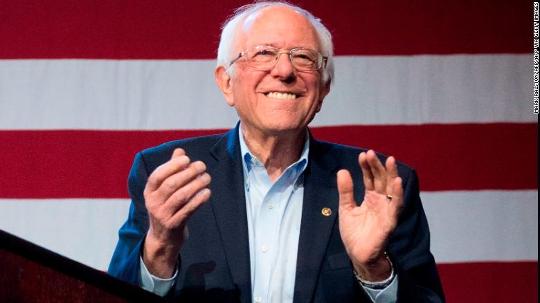 Democratic White House hopeful Vermont Senator Bernie Sanders arrives to speak during a campaign rally at the Convention Center in Los Angeles, California on March 1, 2020. 