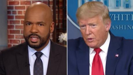 Victor Blackwell fact-checks Trump on medical stockpiles