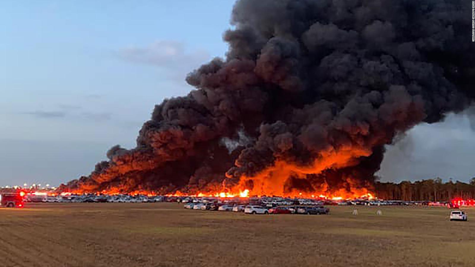 Florida Airport Fire Destroys Thousands Of Rental Cars Cnn