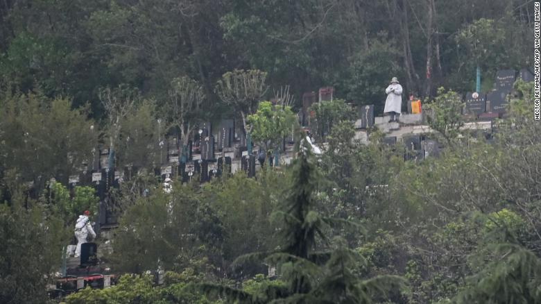 Wuhan residents had been unable to bury their loved ones for months, as authorities banned funerals and shut cemeteries to cut coronavaris risks.