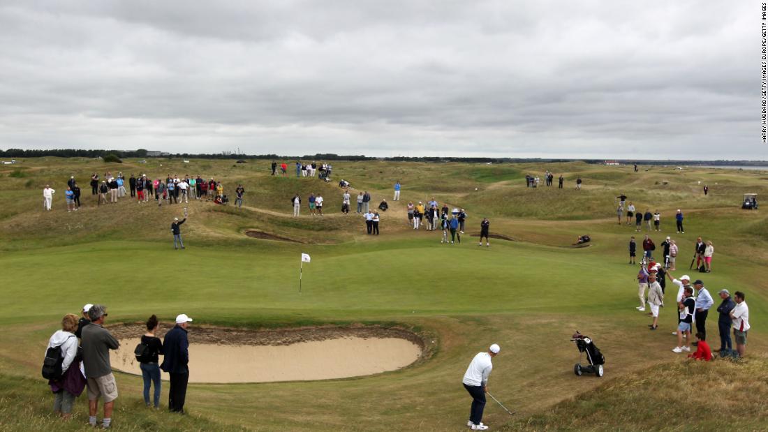 Majors: In April, the R&amp;amp;A canceled the British Open at Royal St George&#39;s due to the Covid-19 pandemic. The Open will next be played at Royal St George&#39;s in 2021. A general view of play on the sixth green during day 6 of The Amateur Championship at Royal St. George on June 24, 2017 in Sandwich, England. 