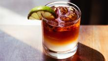 Rum/Dark and Stormy cocktail